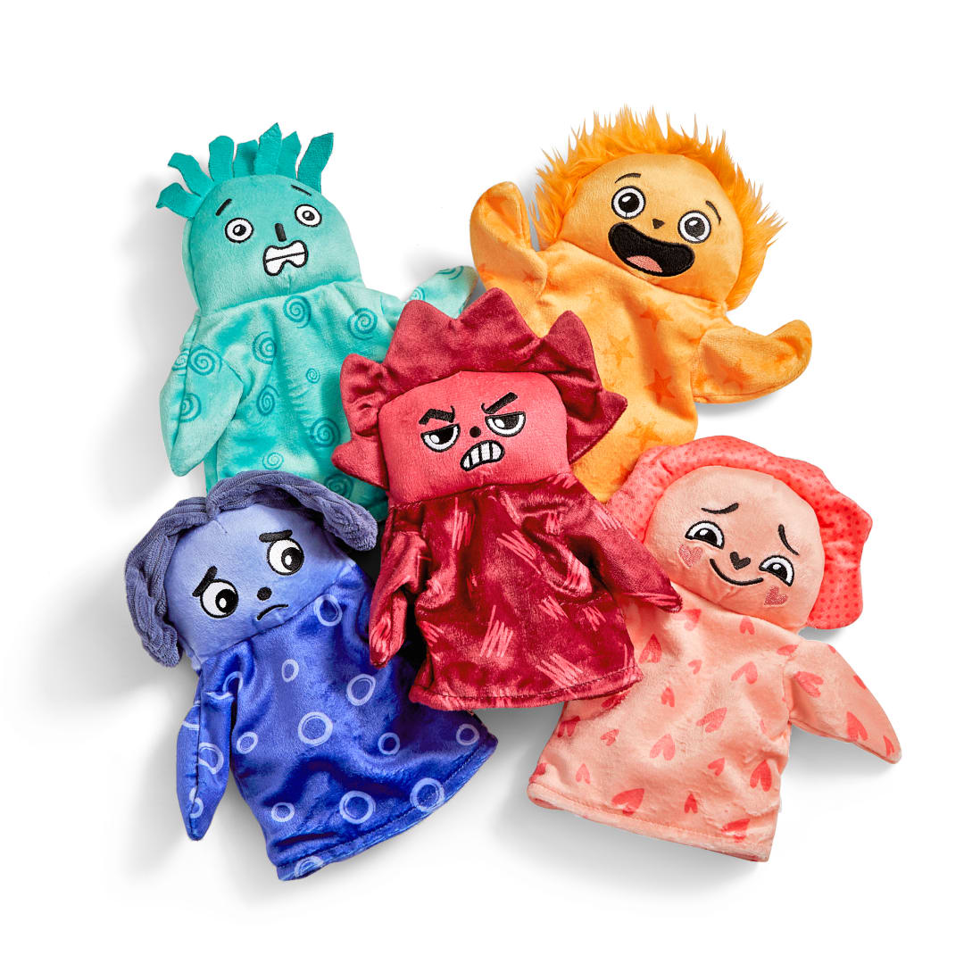 Feelings Hand Puppets, Set of 5 – Classroom Pack, view 3