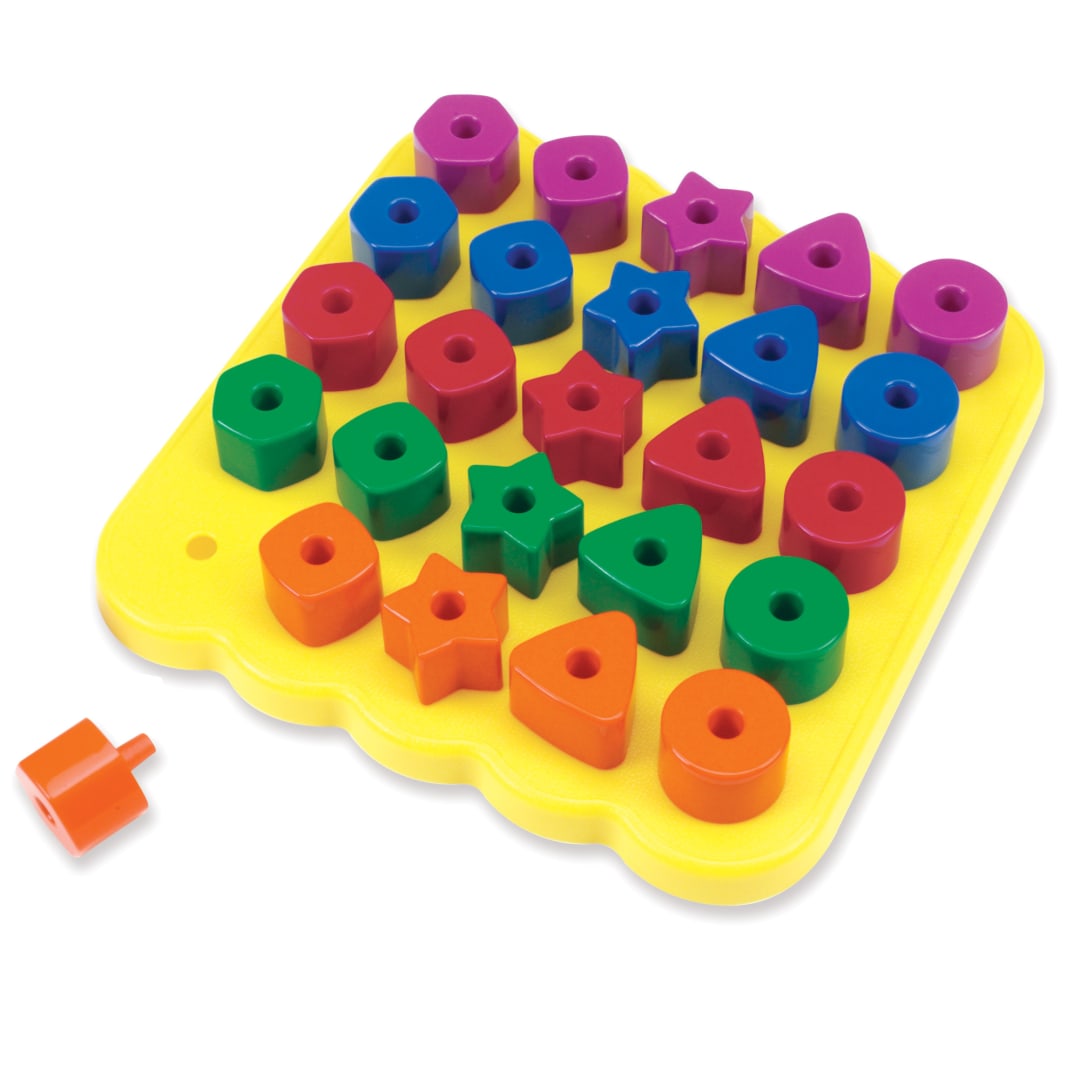Stacking Shapes Pegboard – Classroom Pack, view 2