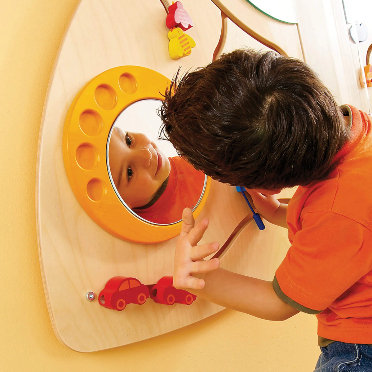Left Quarter-Circle Sensory Learning Wall Panel by HABA Pro