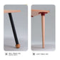 Birch Children's Table with Leaf or Ball Legs by Children's Furniture Company