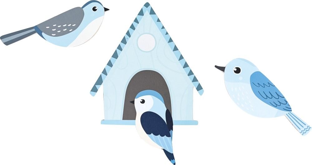 Birds and Birdhouse Magnetic Tree Add-On by Moje Bambino