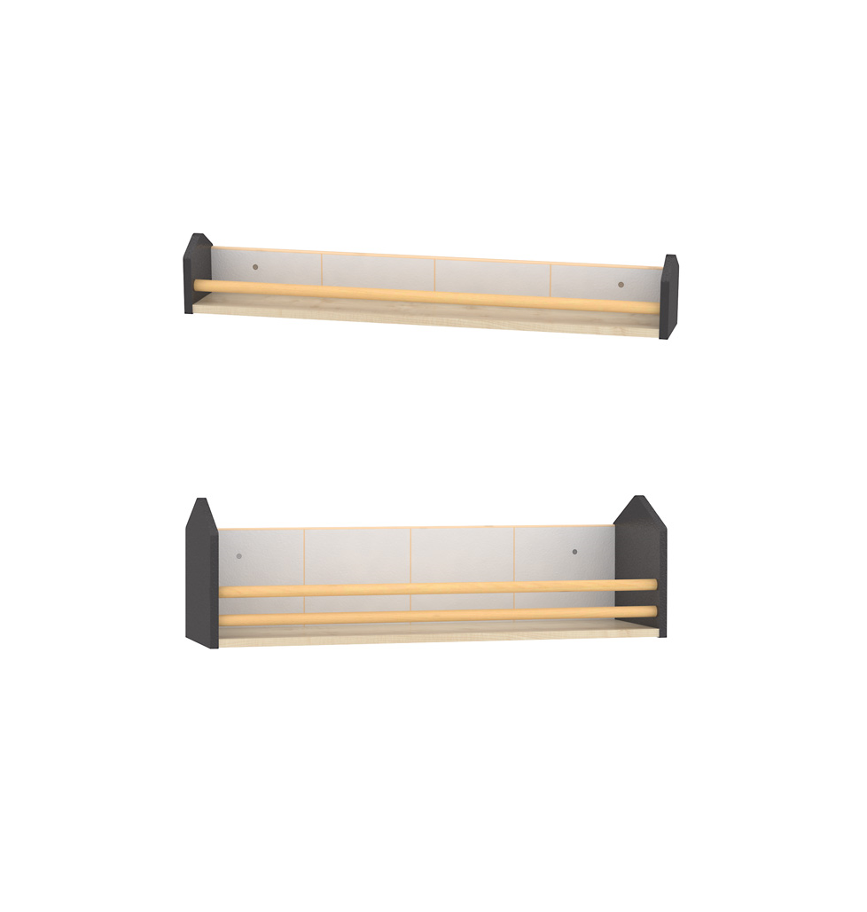 FLO Wall-Mounted Book Shelf by NOVUM