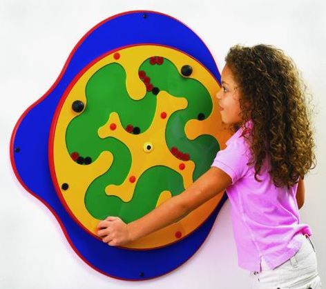 Mega Mazer Disc Drop Wall Activity by Playscapes
