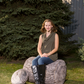 Tree Trunk Log Seat, 31½ in by Woodsmen