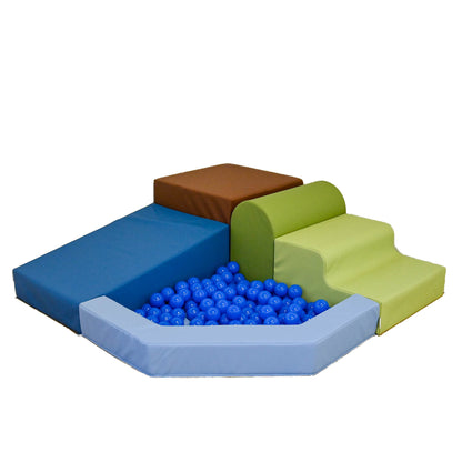 Toddler Corner Soft Play Climber with Ball Pool, view 11
