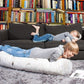 Jumbo Log Floor Seat by Woodsmen