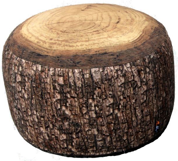 Wide Tree Stump Seat by Woodsmen