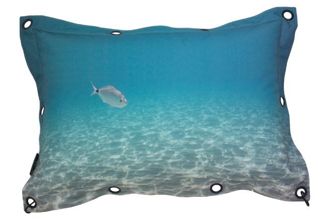 Ocean Print Mini Floor Lounger by Woodsmen