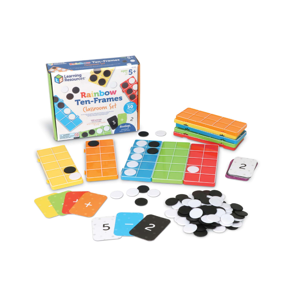 Rainbow Ten-Frames Set – Classroom Pack