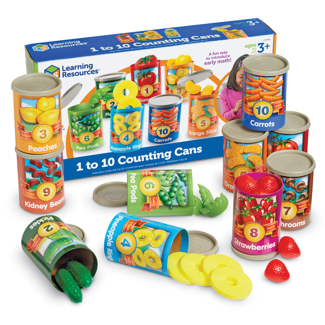 1 to 10 Counting Cans – Classroom Pack