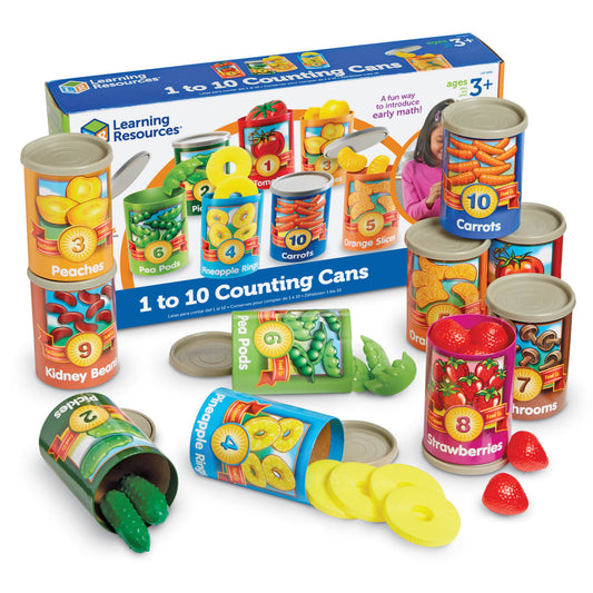 1 to 10 Counting Cans – Classroom Pack