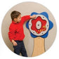 Blue Plinko Flower Wall Activity by Playscapes
