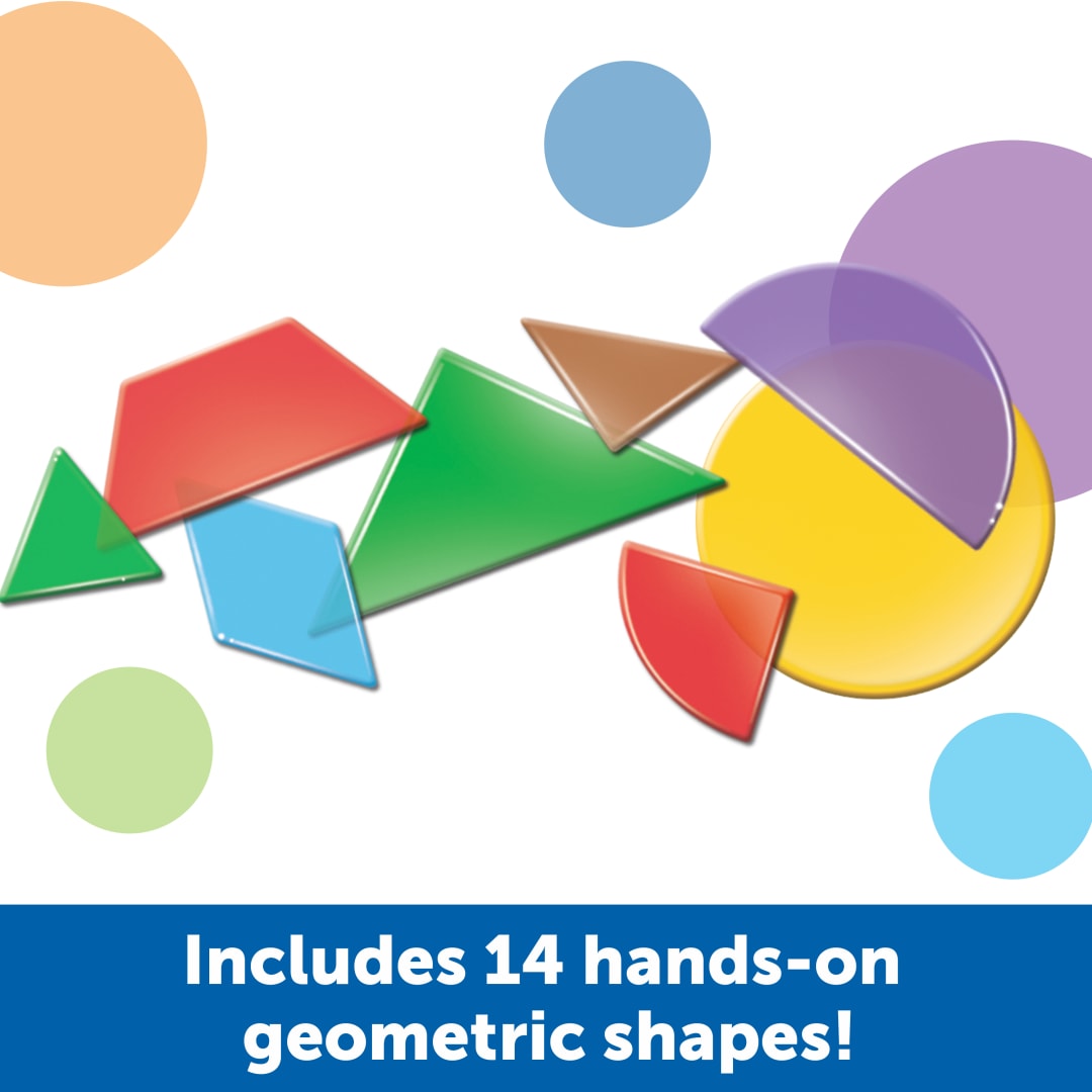 Translucent Geometric Shapes, 408 Pieces – Classroom Pack, view 3