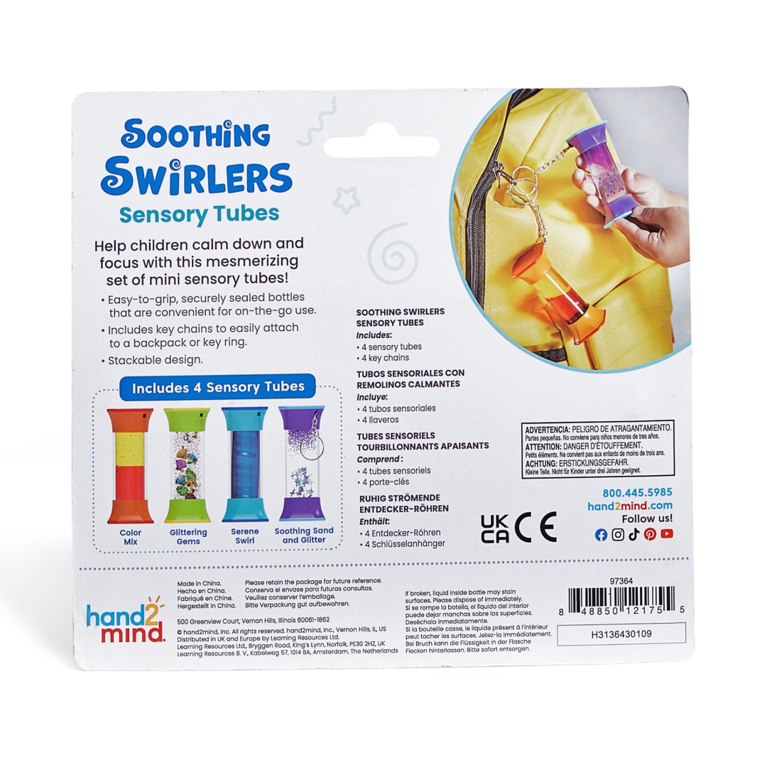 Swirling Sensory Tubes, Set of 4 – Classroom Pack, view 3