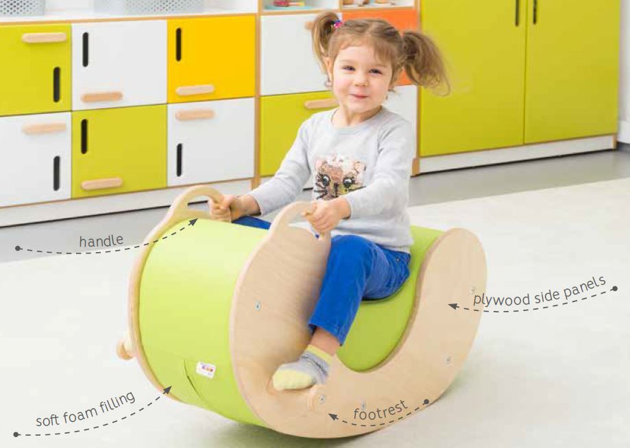 Plywood Toddler Rocking Chair with Foam Seat by NOVUM