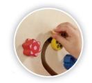 Right Quarter-Circle Sensory Learning Wall Panel by HABA Pro