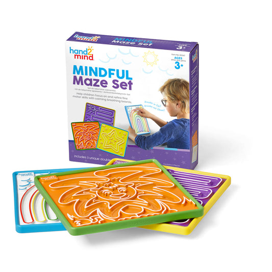 Mindful Breathing Finger Mazes, Set of 3 – Classroom Pack