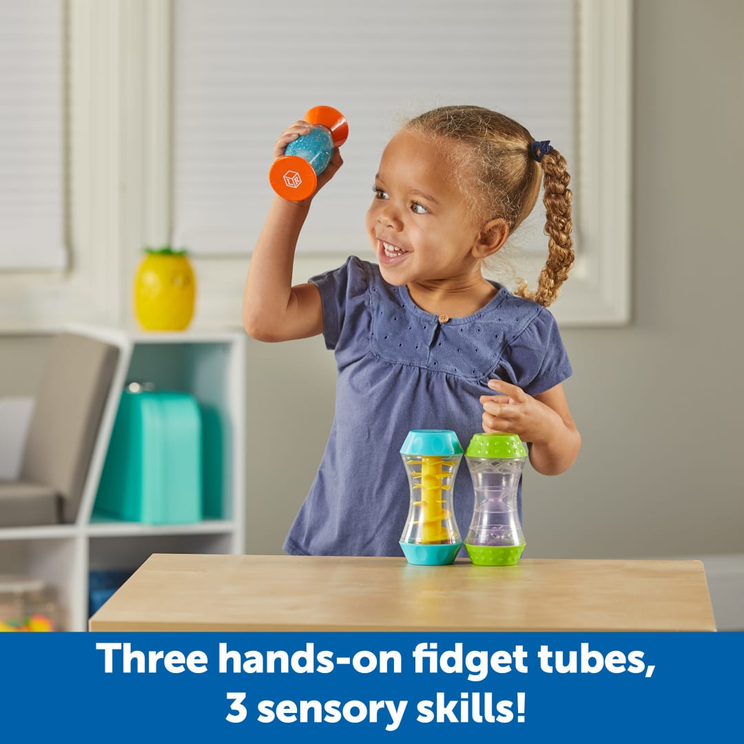 Sensory Trio Fidget Tubes, Set of 3 – Classroom Pack, view 2