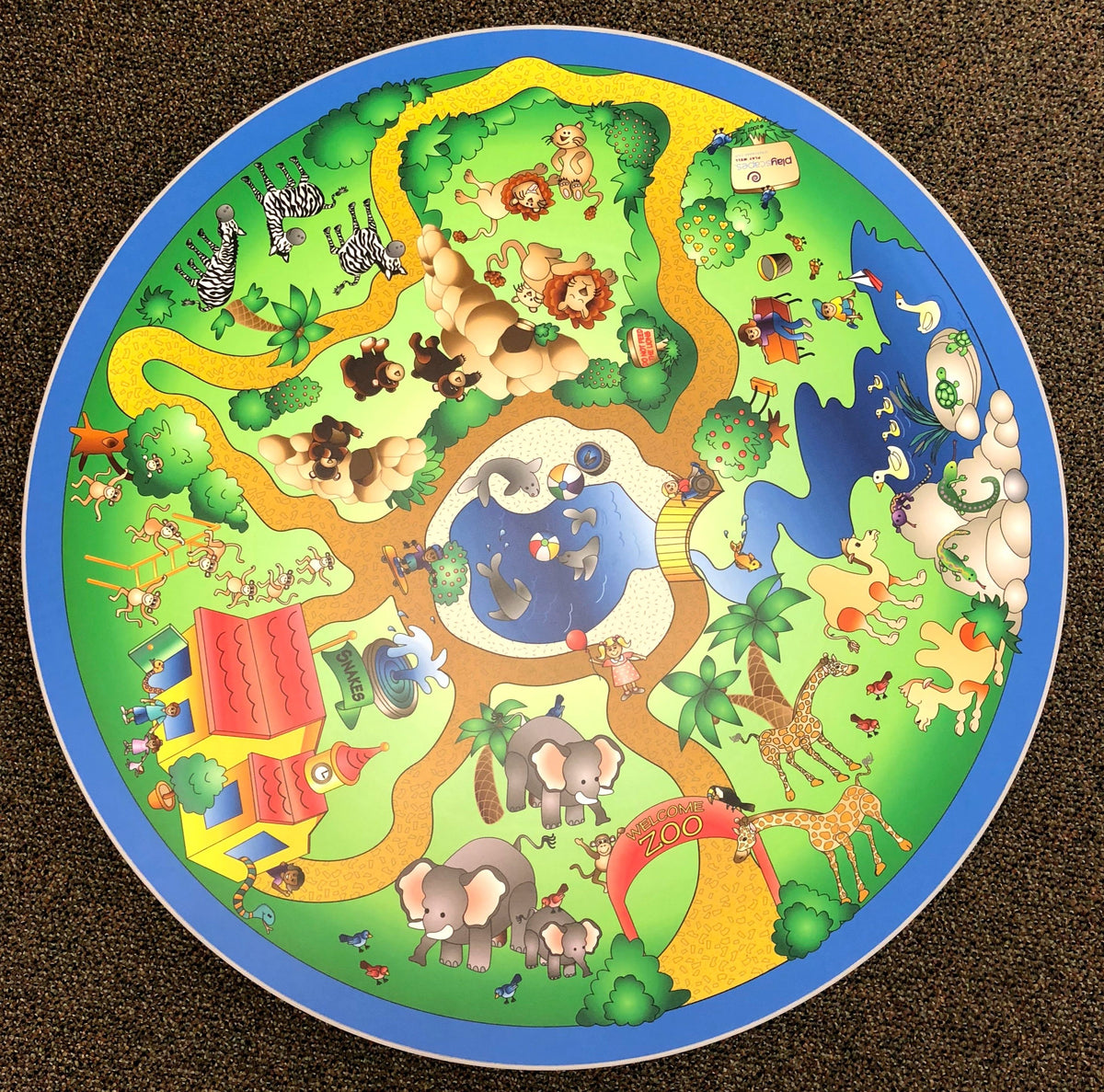 Themed Kid-Sized Round Table by Playscapes