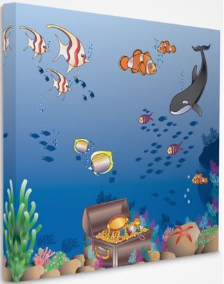 Illustrated Sound-Absorbing Art Panel by Playscapes