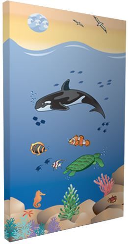 Illustrated Sound-Absorbing Art Panel by Playscapes