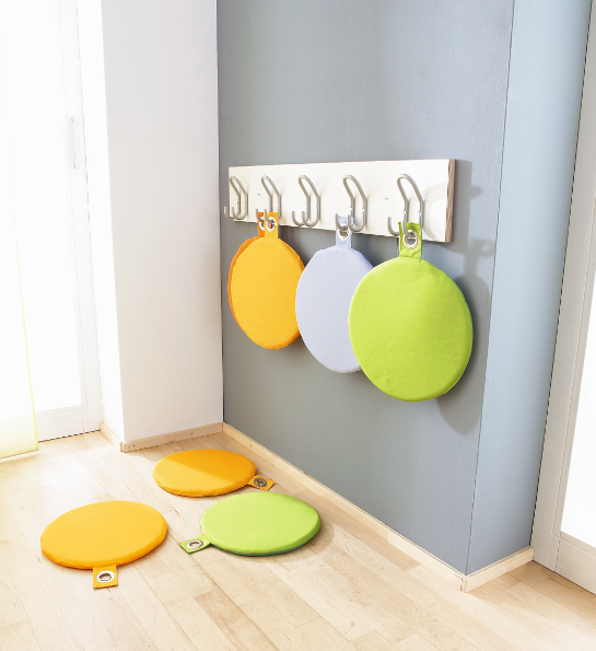Lollipop Reversible Seat Cushions, Set of 4 by HABA Pro