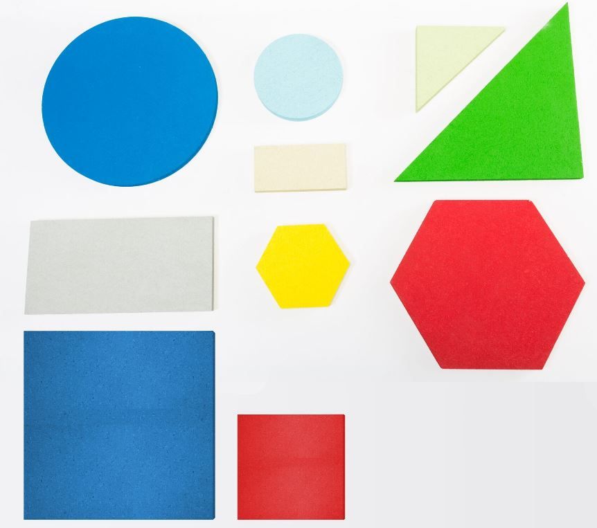 Colored Acoustic Shape Panel, Large by Playscapes
