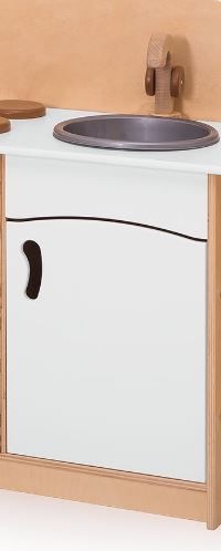 Corner Play Kitchen with Shelves by NOVUM