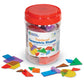 Translucent Geometric Shapes, 408 Pieces – Classroom Pack