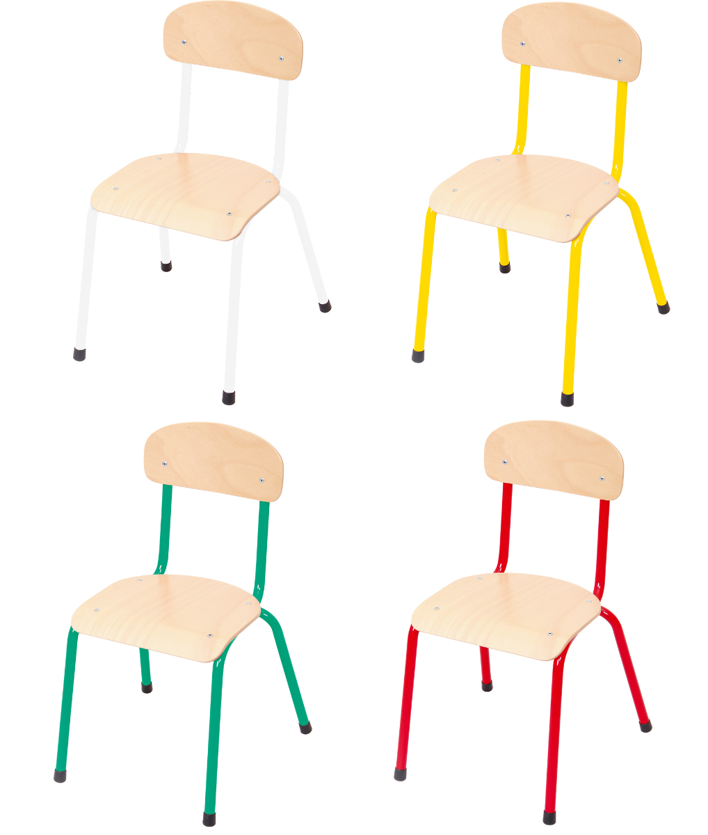 Stackable Metal Frame Classroom Chair by Moje Bambino