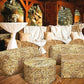 Straw Bale Soft Bench by Woodsmen