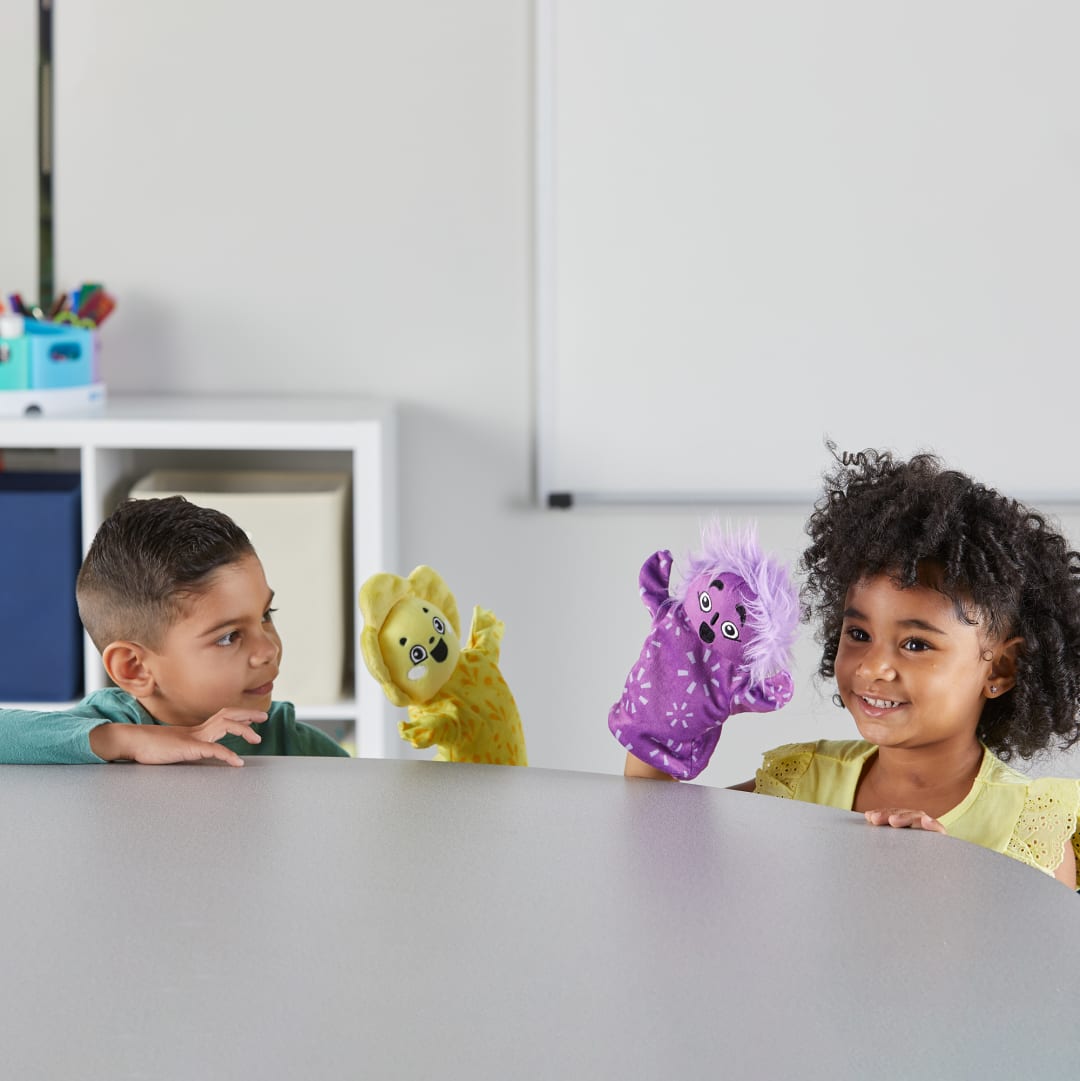 Feelings Hand Puppets, Set of 5 – Classroom Pack, view 2