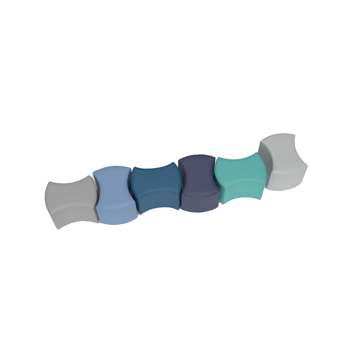 Interlocking Bowtie Foam Seating – Set of 6, view 12