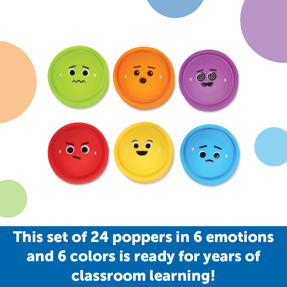 Feelings Fidget Poppers, Set of 24 – Classroom Pack, view 4