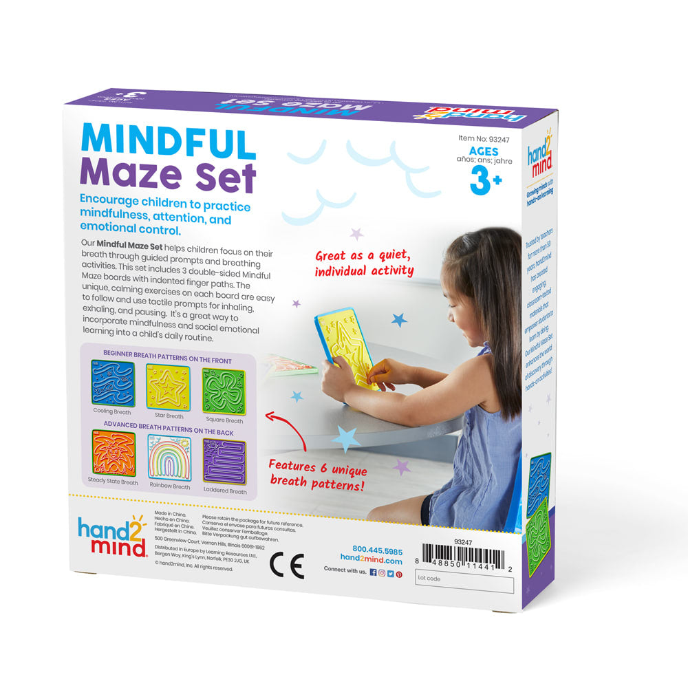 Mindful Breathing Finger Mazes, Set of 3 – Classroom Pack, view 3
