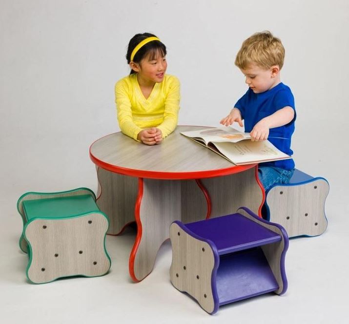 Wavy Legs Low Kid-Sized Table by Playscapes