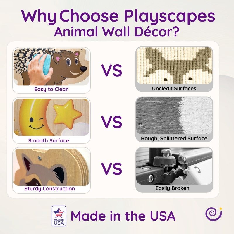 Woodland Animal Birch Wall Decor by Playscapes