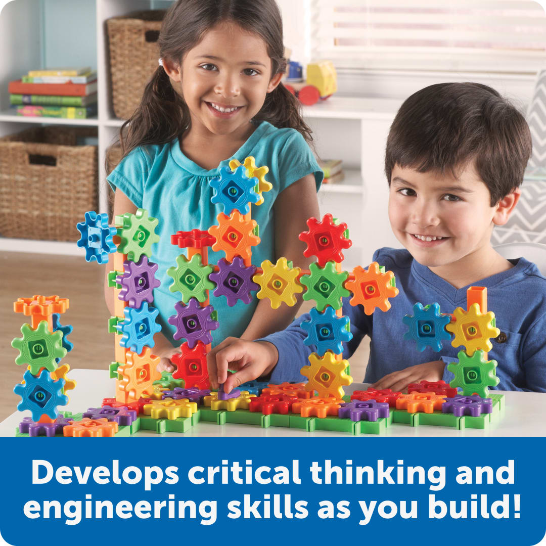 Gear Building Set, 100 Pieces – Classroom Pack, view 2