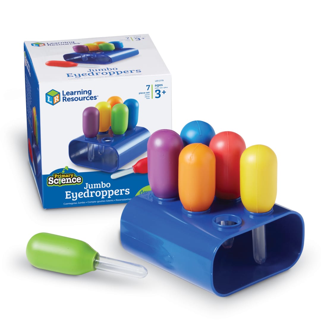 Jumbo Eyedroppers with Stand, Set of 6 – Classroom Pack