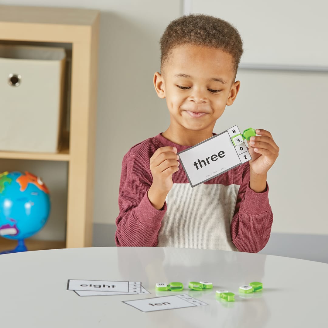 Number Fine Motor Clips, Set of 38 – Classroom Pack, view 3