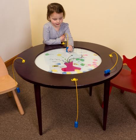 Flowers & Bees 36" Magnetic Activity Table by Playscapes