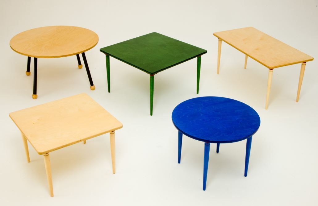 Birch Children's Table with Leaf or Ball Legs by Children's Furniture Company