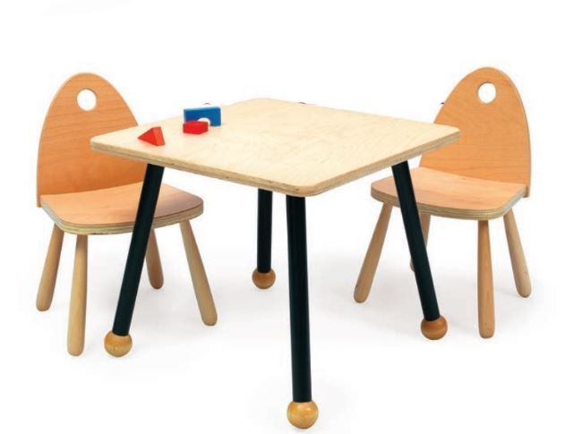 Birch Children's Table with Leaf or Ball Legs by Children's Furniture Company