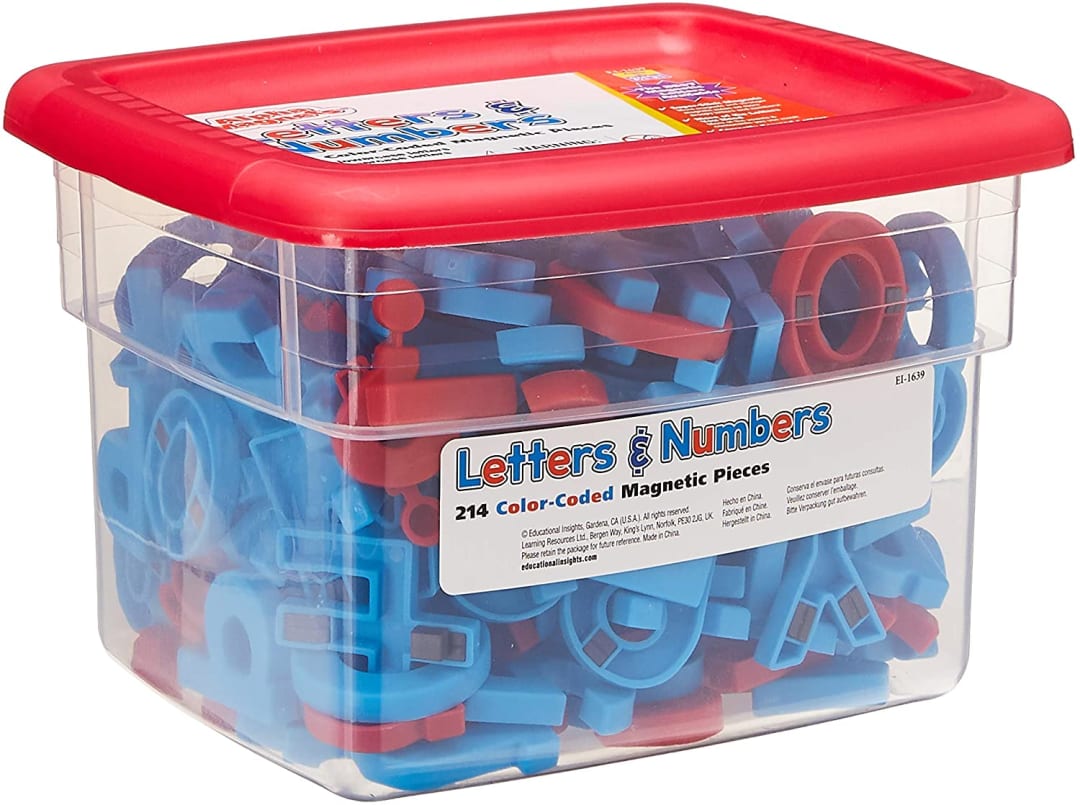 Color-Coded Letter & Number Magnets, 214 Pieces – Classroom Pack, view 2