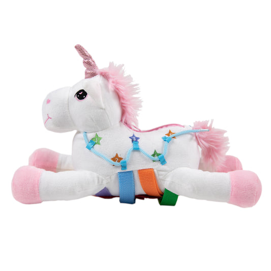 Unicorn Busy Bee Activity Plush