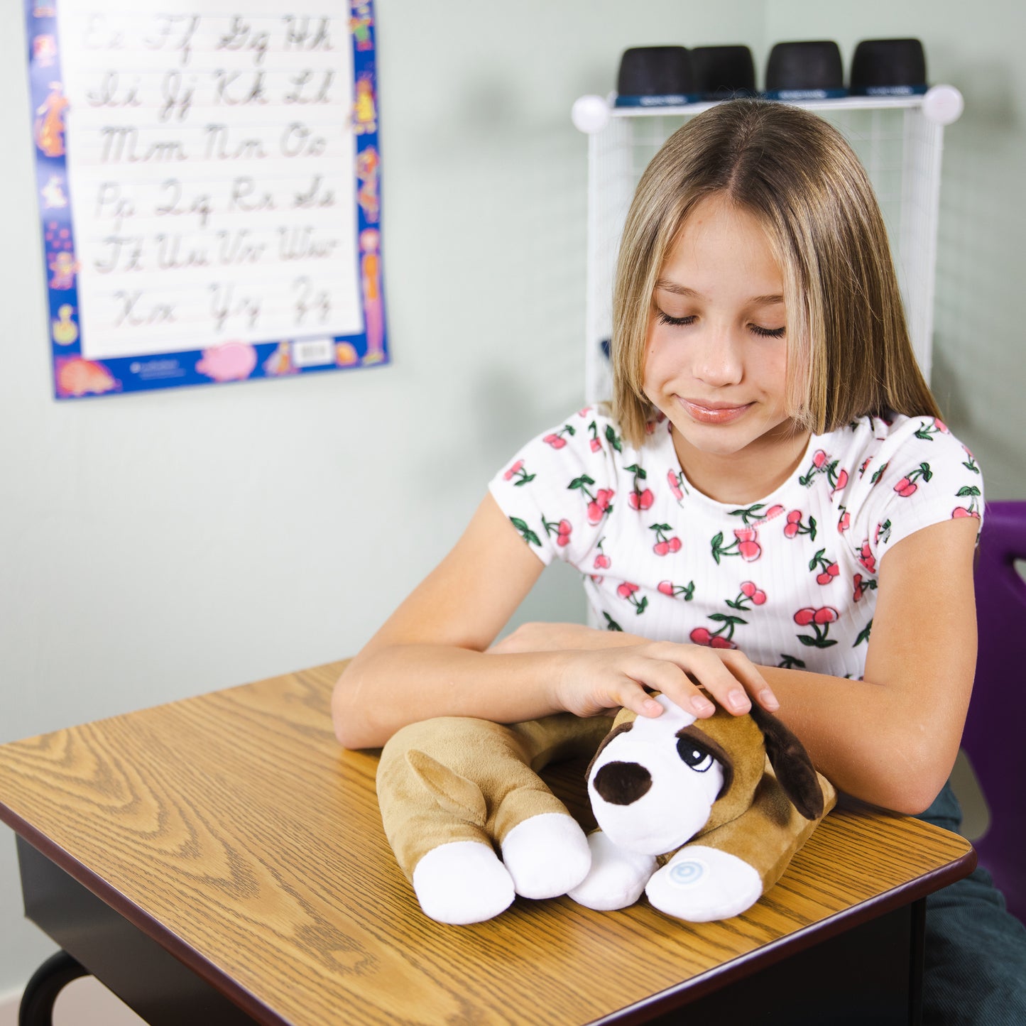 Vibrating Plush Puppy Neck Pillow