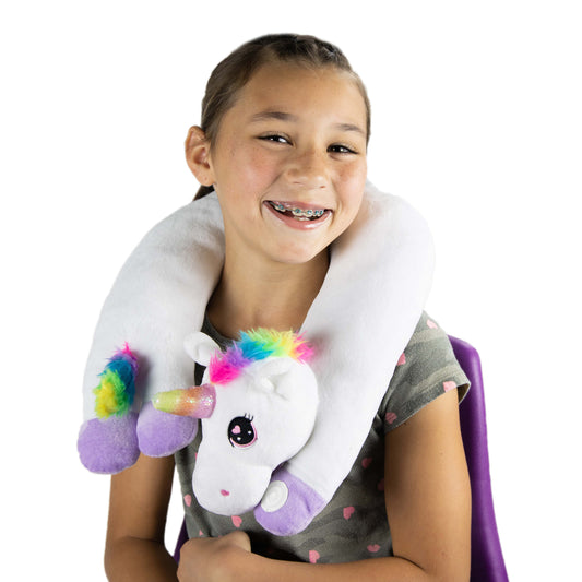 Vibrating Plush Unicorn Neck Pillow