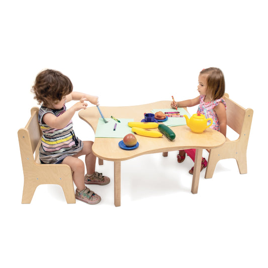 Toddler Flower Table And Two Chair Set