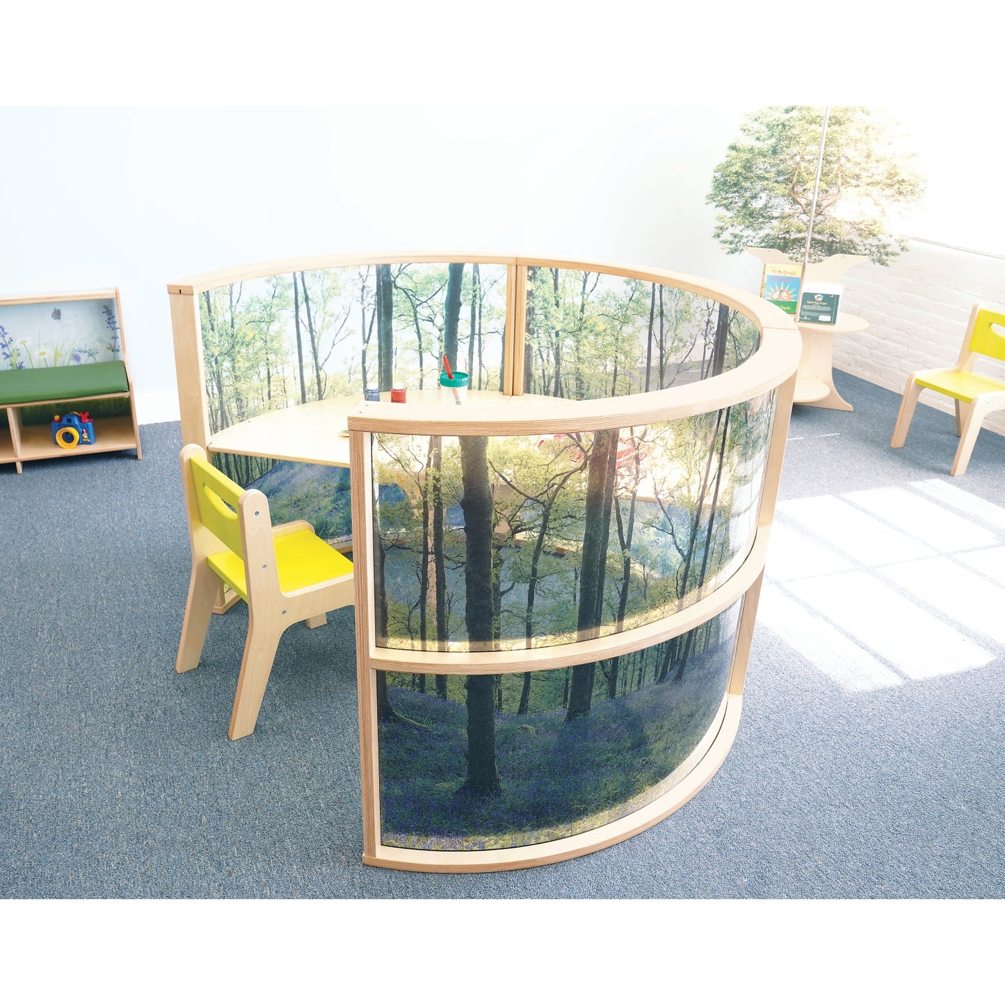 Nature View Curved Divider Panel 36H