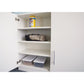 Whitney White Lockable Wall Cabinet